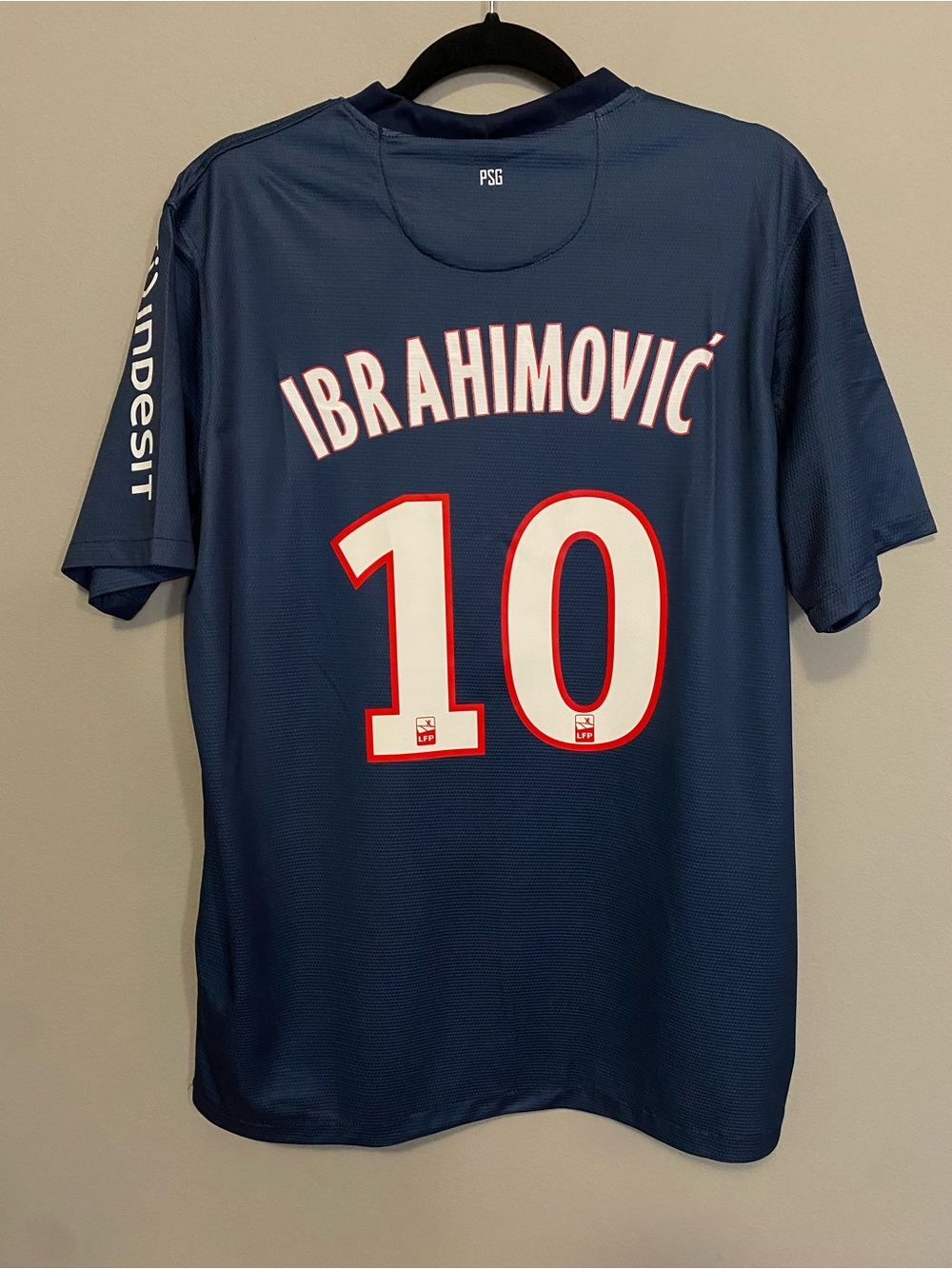 Vintage PSG 2012/2013 Zlatan Ibrahimovic Home blue soccer jersey